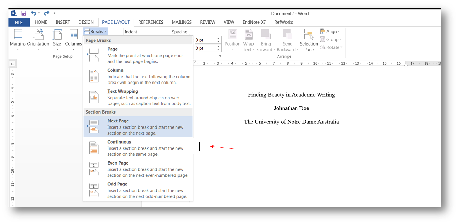 how to add a running head in word 2010 for apa